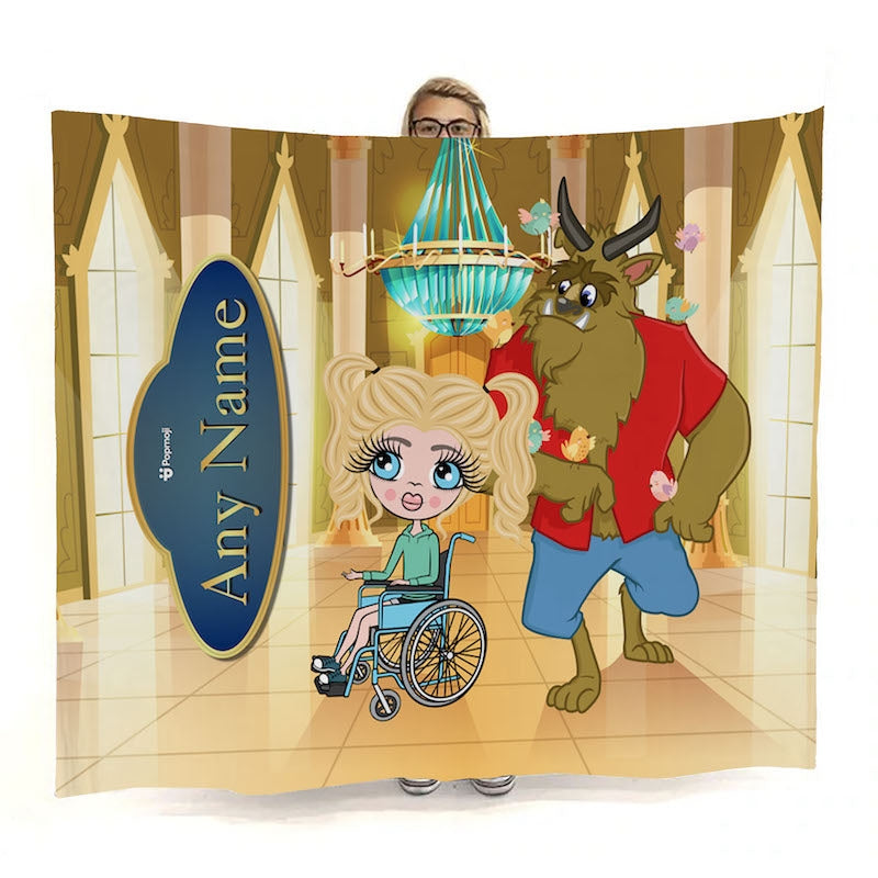 Girls Beauty Wheelchair Fleece Blanket - Image 1