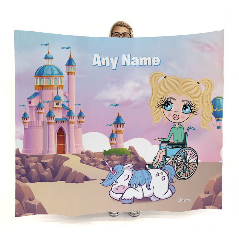Girls Dreamlands Wheelchair Fleece Blanket - Image 1