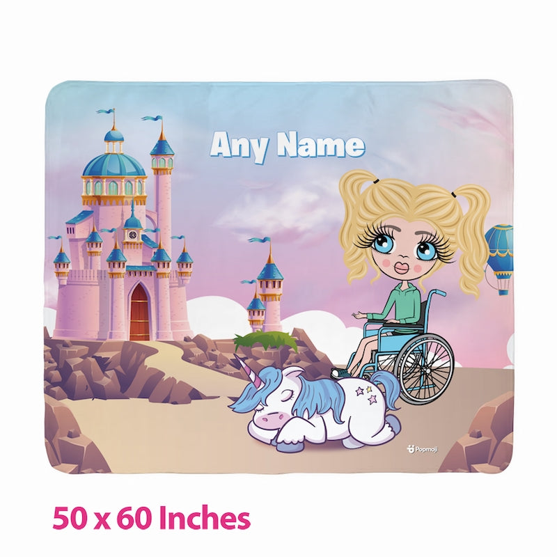 Girls Dreamlands Wheelchair Fleece Blanket - Image 3