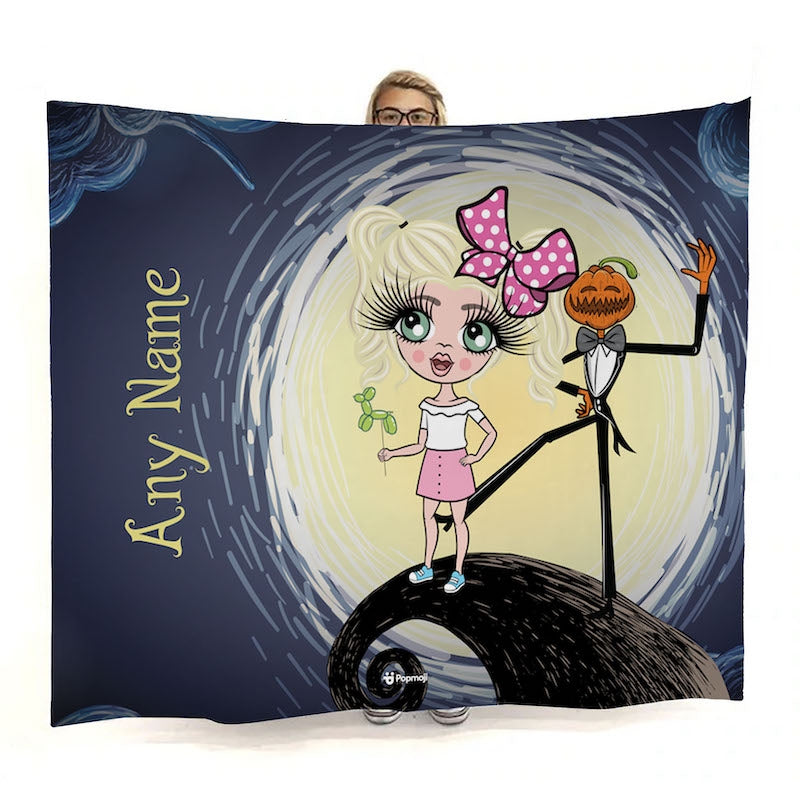 Girls Halloween Nightmare Fleece Blanket - Image 1