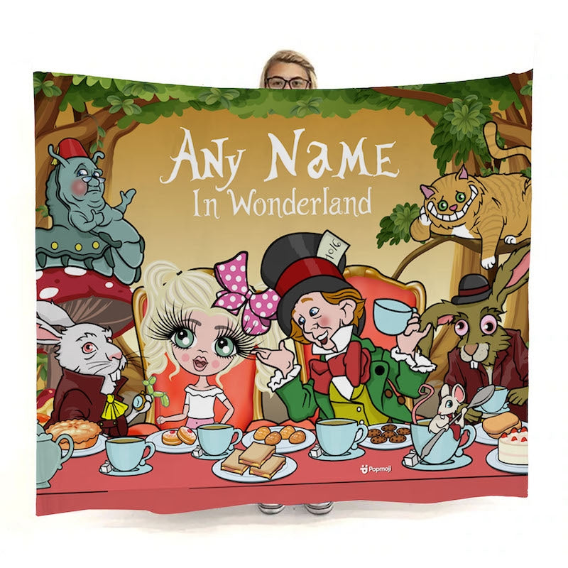 Girls Wonderland Fleece Blanket - Image 1