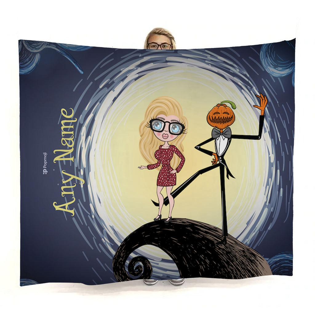 Womens Halloween Nightmare Fleece Blanket - Image 1