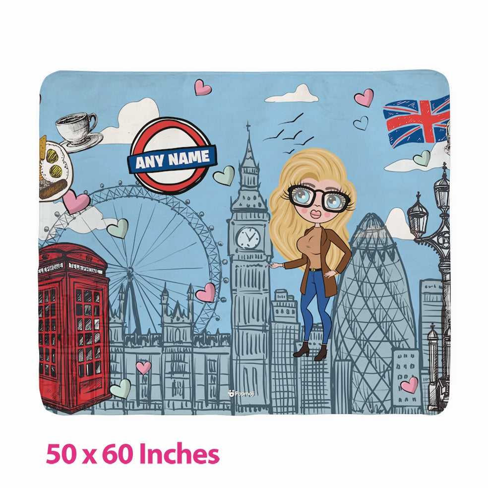 Womens Love London Fleece Blanket - Image 3