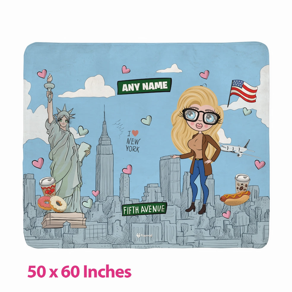 Womens Love New York Fleece Blanket - Image 2