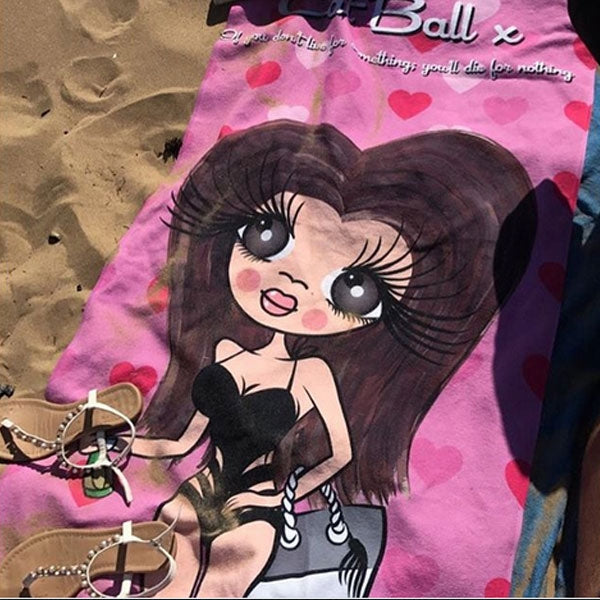 ClaireaBella Hearts Beach Towel - Image 17
