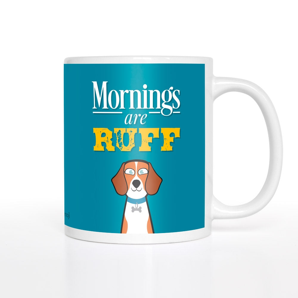 Personalized Dog Mornings Are Ruff Mug - Image 1