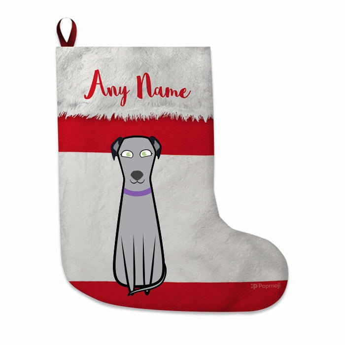 Dogs Personalized Christmas Stocking - Peruvian Flag - Image 1