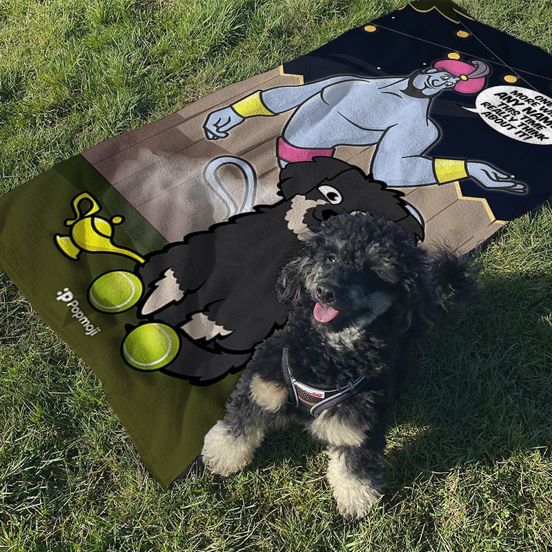Personalized Dog 3 Wishes Beach Towel - Image 5