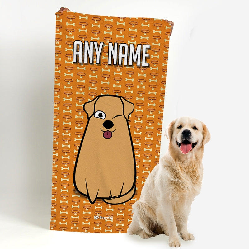 Personalized Dog Collar Beach Towel - Image 3