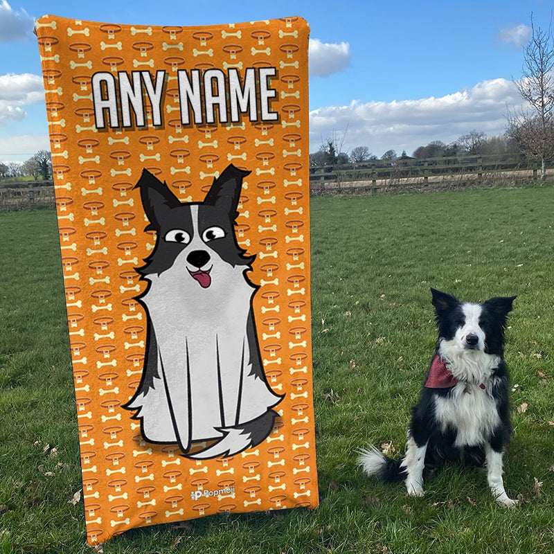 Personalized Dog Collar Beach Towel - Image 4