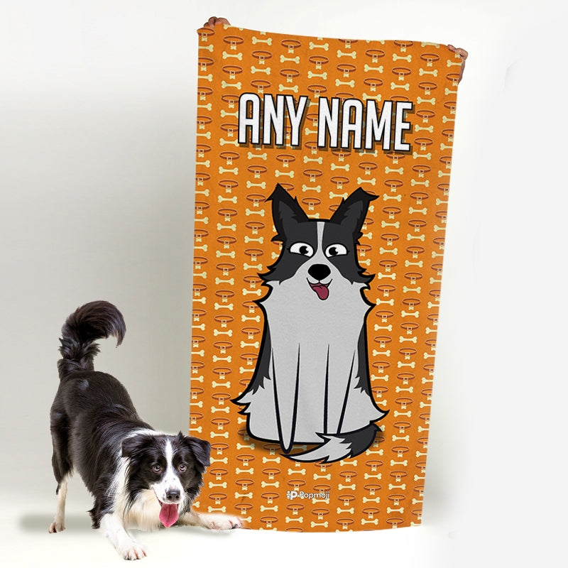 Personalized Dog Collar Beach Towel - Image 2