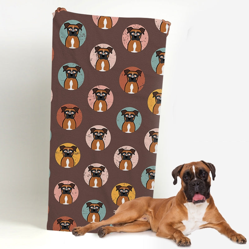 Personalized Dog Emoji Beach Towel - Image 2