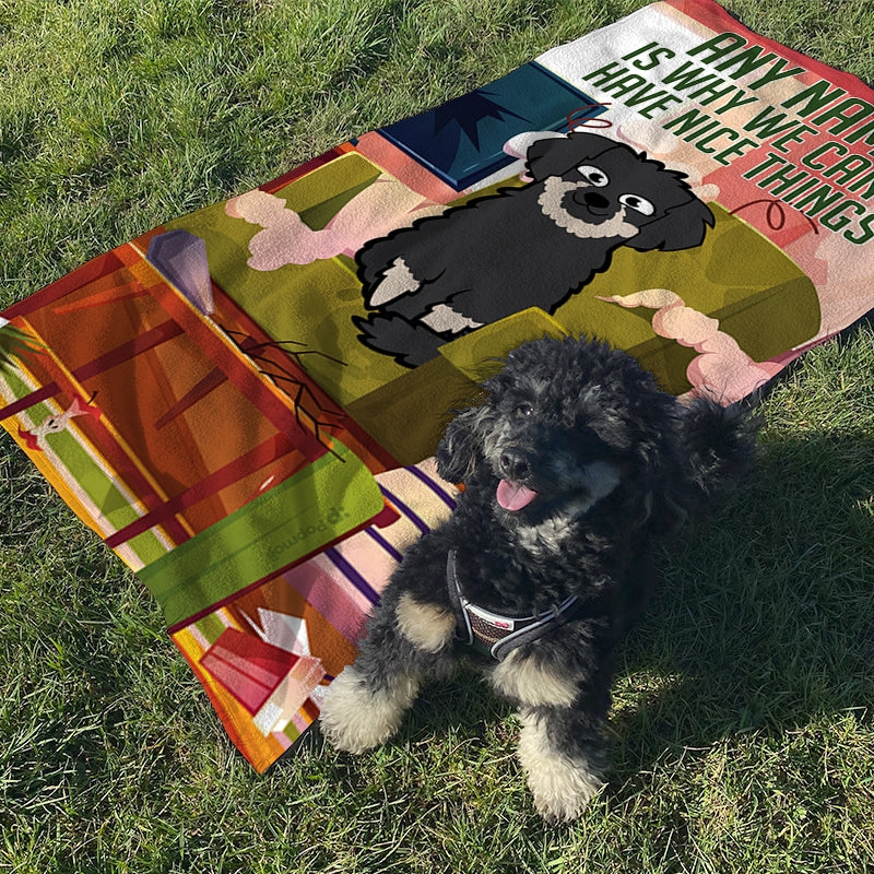 Personalized Dog Nice Things Beach Towel - Image 5