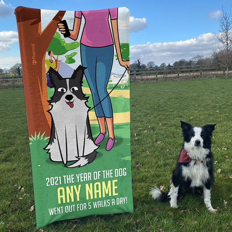 Personalized Dog Year Of The Dog Beach Towel - Image 3