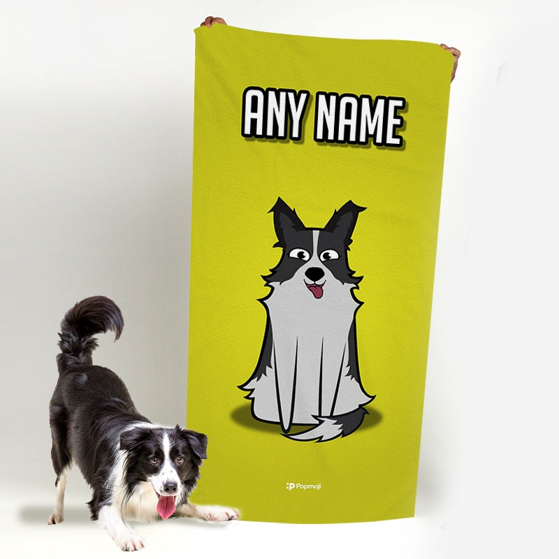 Personalized Dog Yellow Beach Towel - Image 5