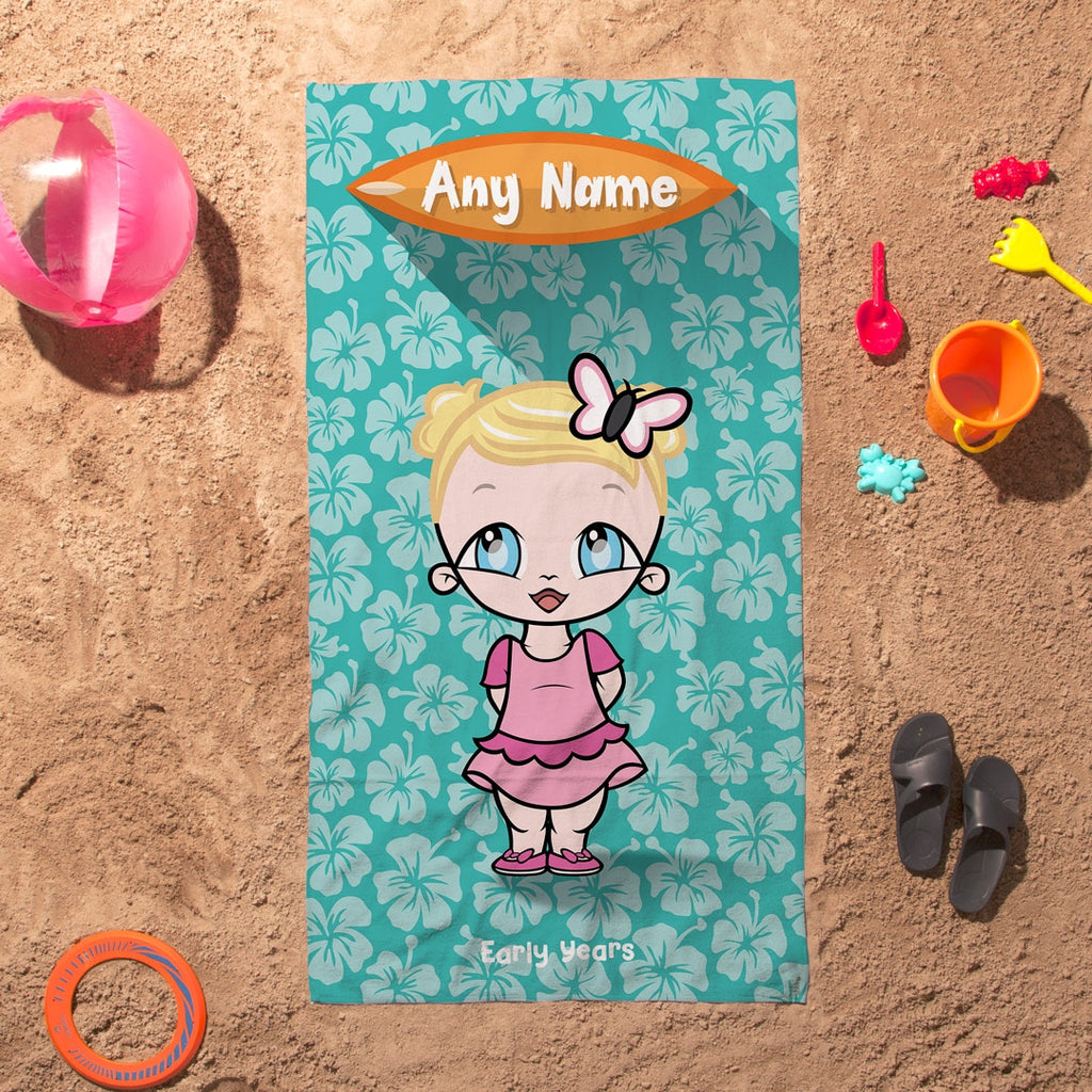 Early Years Hula Flowers Beach Towel - Image 1