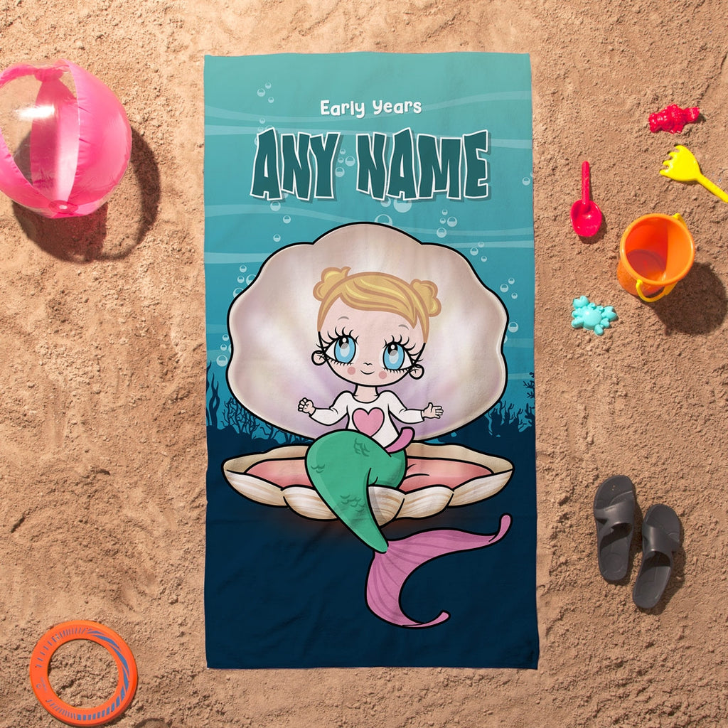 Early Years Mermaid Beach Towel - Image 2