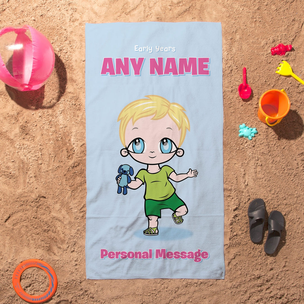 Early Years Baby Blue Beach Towel - Image 5