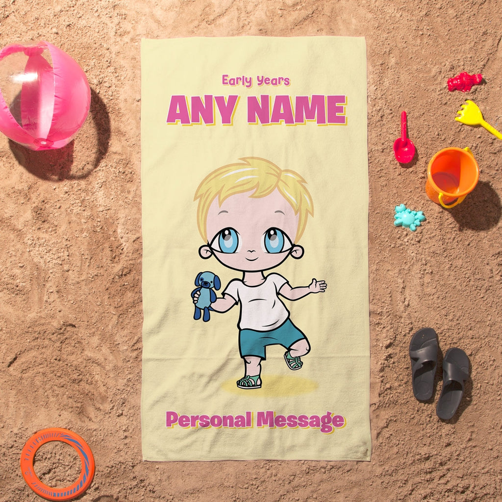 Early Years Yellow Beach Towel - Image 3