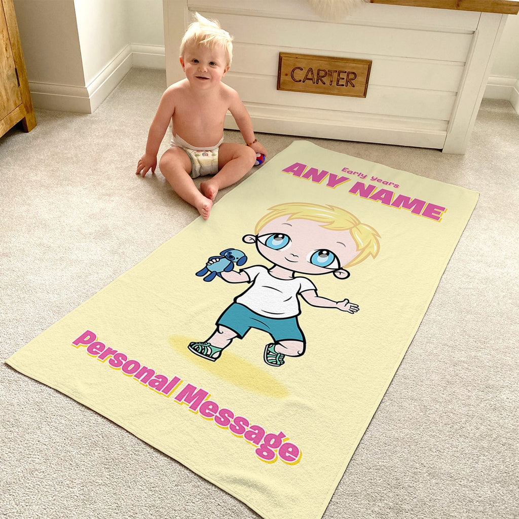 Early Years Yellow Beach Towel - Image 1