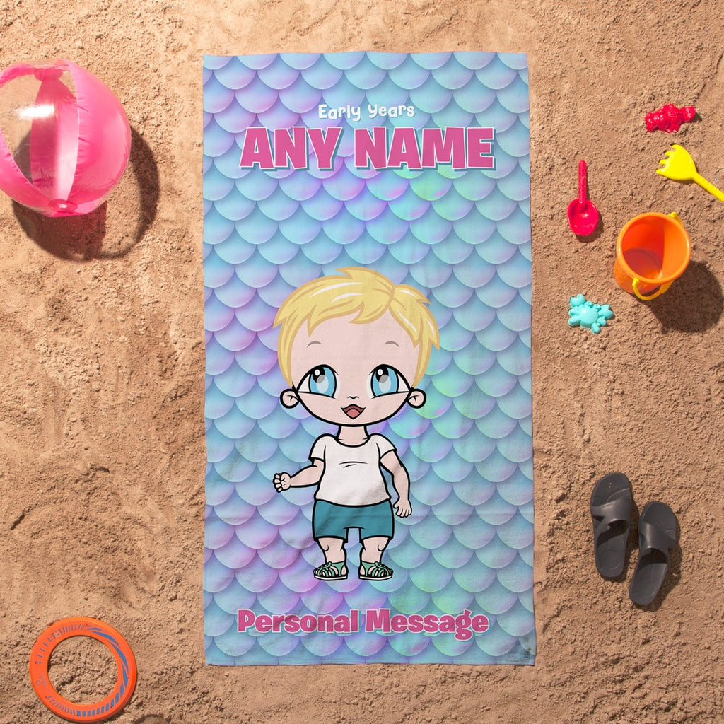 Early Years Scale Shimmer Beach Towel - Image 5
