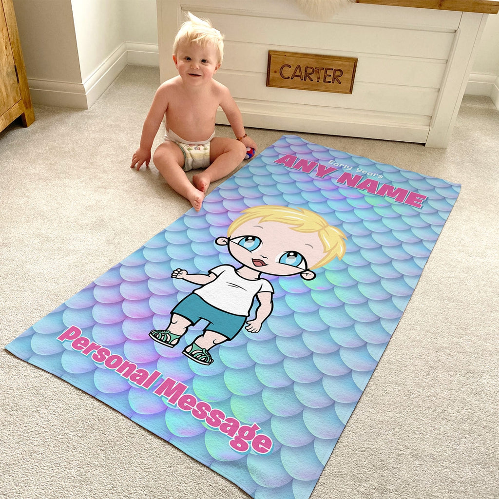Early Years Scale Shimmer Beach Towel - Image 3
