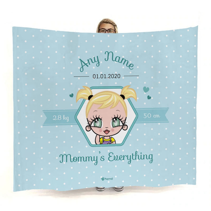 Babies Blue Mommy's Everything Fleece Blanket - Image 1