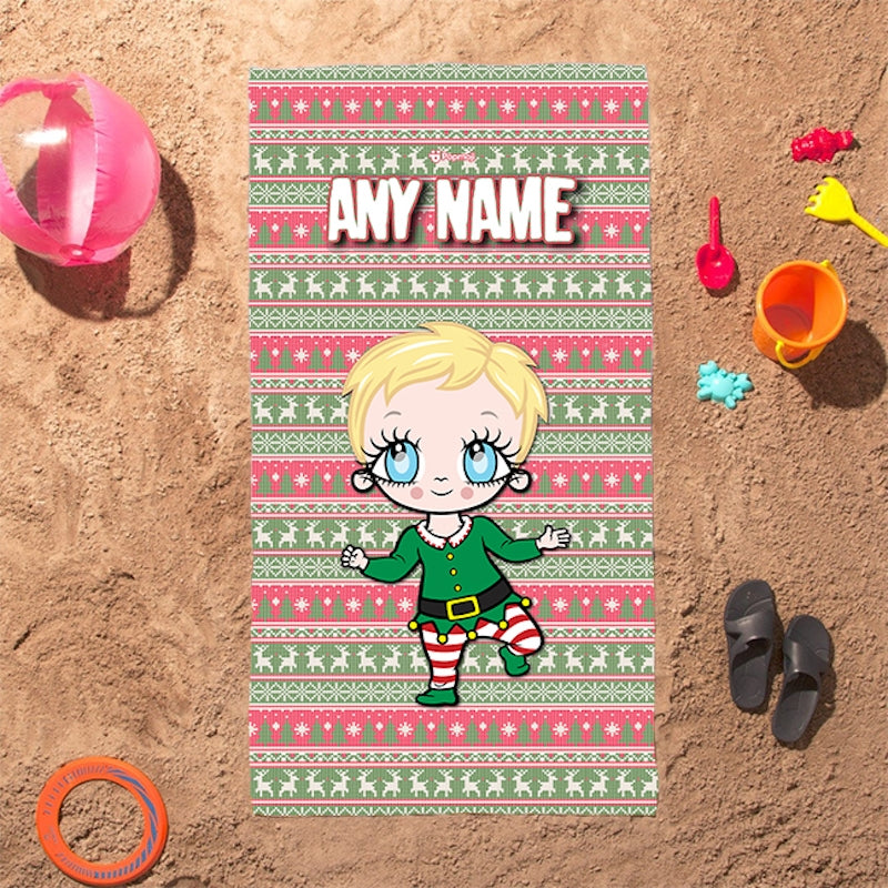 Early Years Christmas Jumper Beach Towel - Image 2