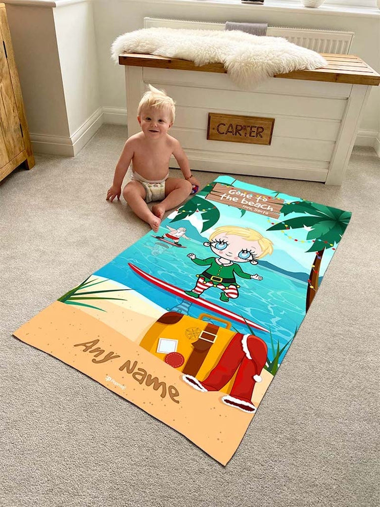 Early Years Surfing Santa Beach Towel - Image 1