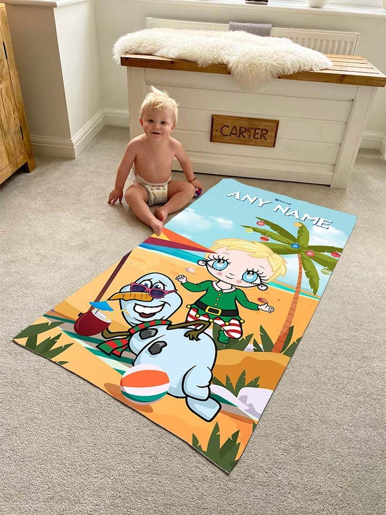 Early Years Tropical Snowman Beach Towel - Image 2