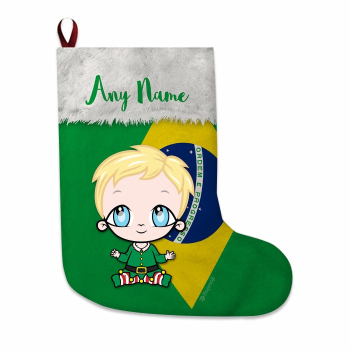 Babies Personalized Christmas Stocking - Jamaican Flag - Image 4