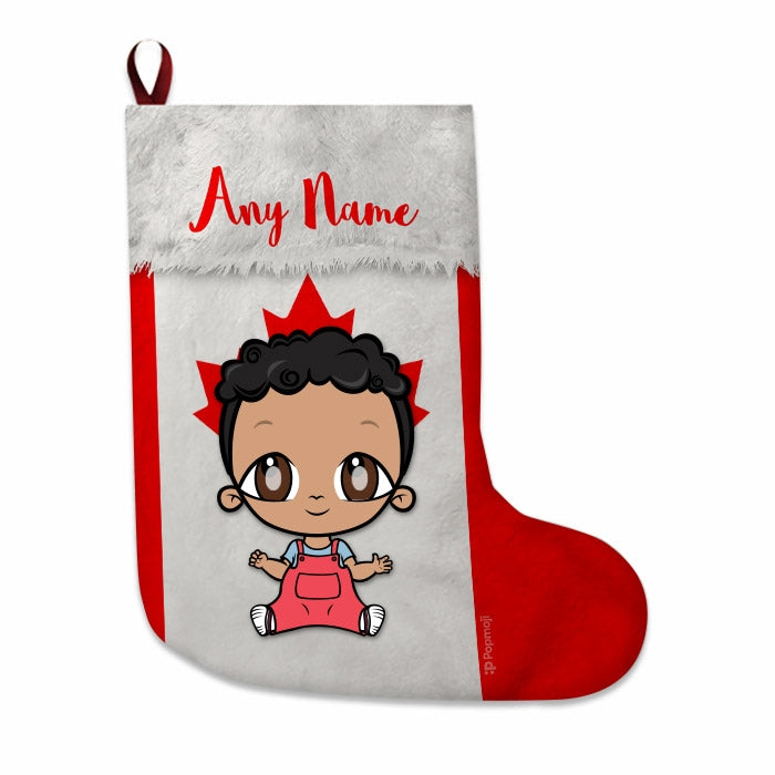 Babies Personalized Christmas Stocking - Canadian Flag - Image 3