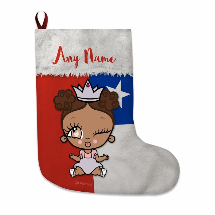 Babies Personalized Christmas Stocking - Chilean Flag - Image 1