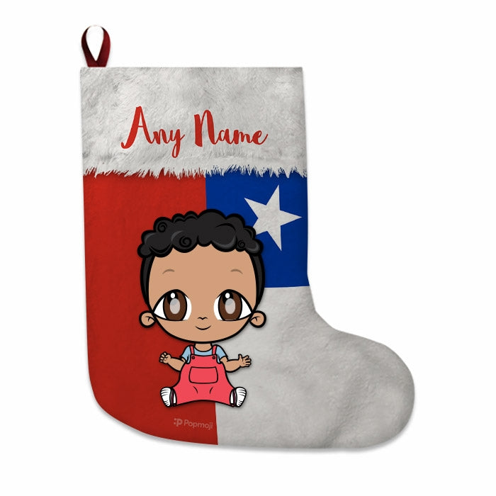 Babies Personalized Christmas Stocking - Chilean Flag - Image 2