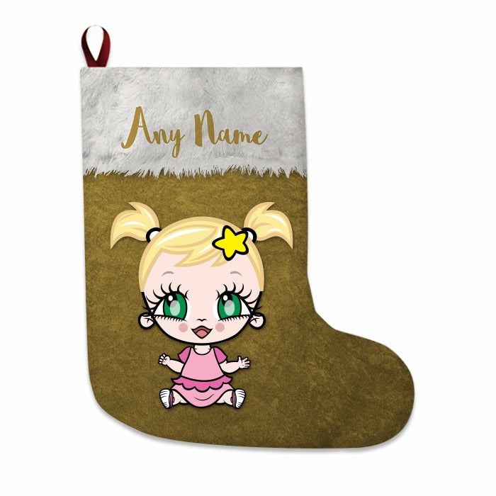Babies Personalized Christmas Stocking - Classic Gold - Image 4