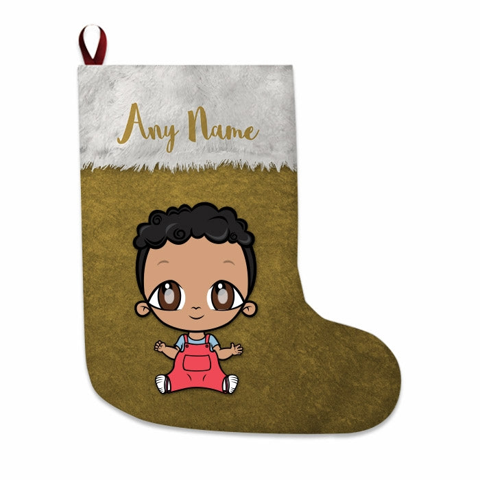 Babies Personalized Christmas Stocking - Classic Gold - Image 3