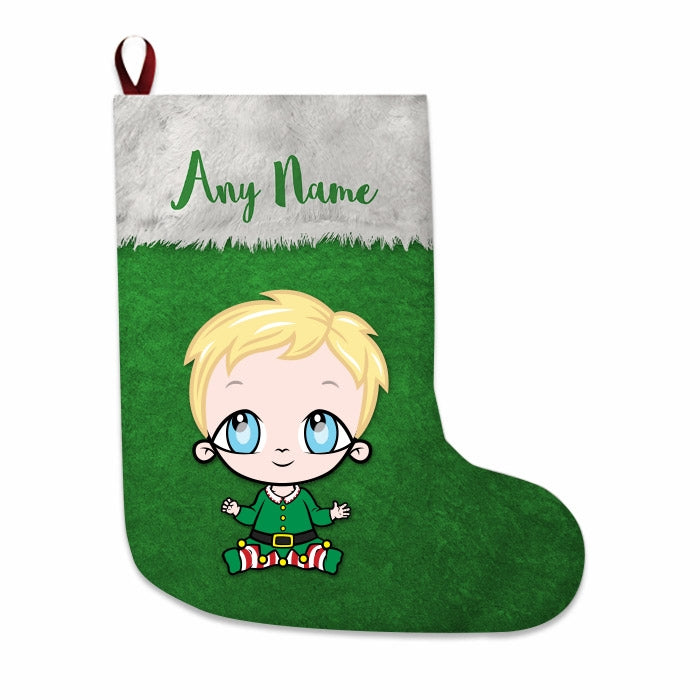 Babies Personalized Christmas Stocking - Classic Green - Image 1