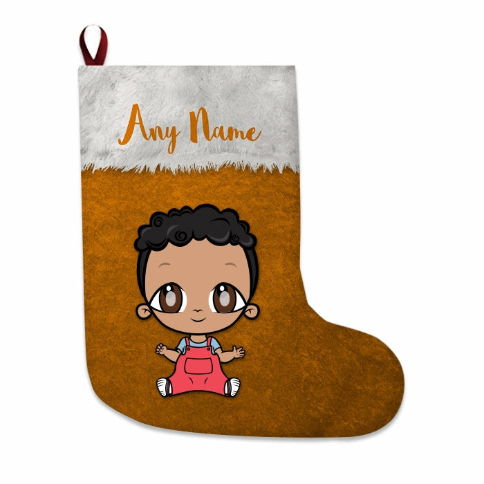 Babies Personalized Christmas Stocking - Classic Orange - Image 2