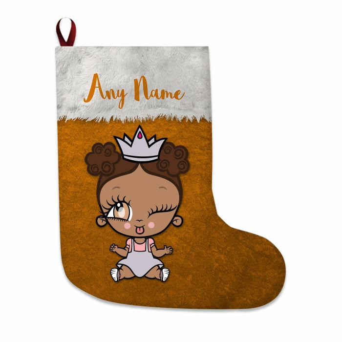 Babies Personalized Christmas Stocking - Classic Orange - Image 3