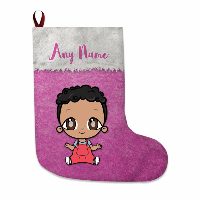 Babies Personalized Christmas Stocking - Classic Pink - Image 3