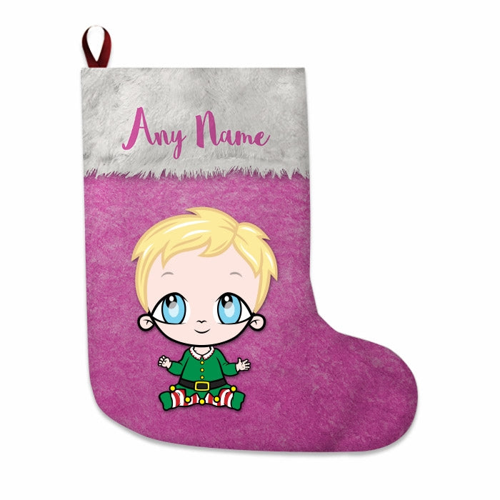 Babies Personalized Christmas Stocking - Classic Pink - Image 4