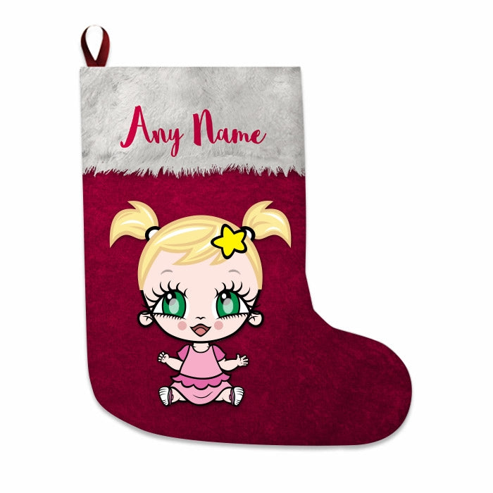 Babies Personalized Christmas Stocking - Classic Red - Image 3