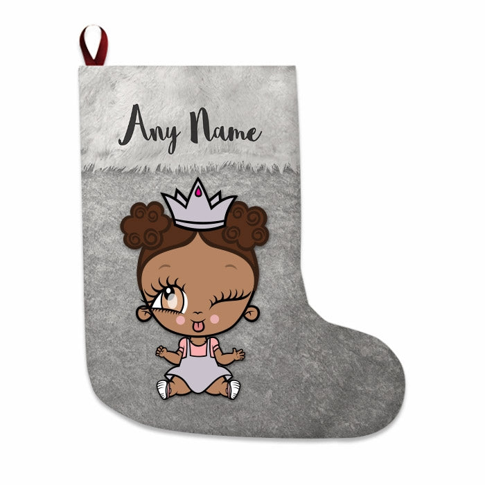 Babies Personalized Christmas Stocking - Classic Silver - Image 2