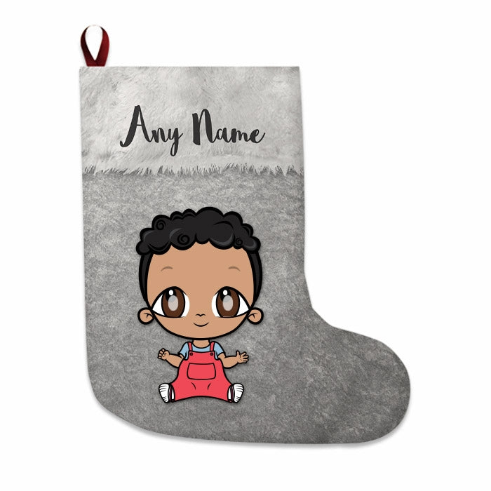 Babies Personalized Christmas Stocking - Classic Silver - Image 3