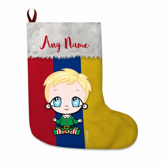 Babies Personalized Christmas Stocking - Columbian Flag - Image 2