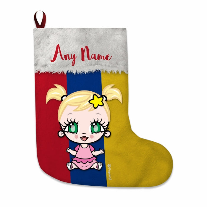 Babies Personalized Christmas Stocking - Columbian Flag - Image 4