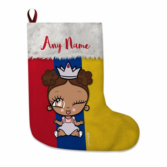 Babies Personalized Christmas Stocking - Columbian Flag - Image 3