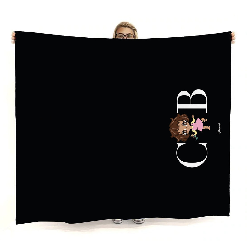 Babies Lux Collection Black Fleece Blanket - Image 2