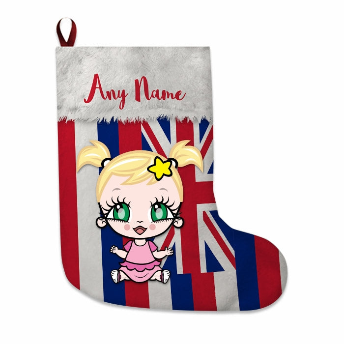 Babies Personalized Christmas Stocking - Hawaiian Flag - Image 4