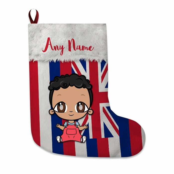 Babies Personalized Christmas Stocking - Hawaiian Flag - Image 2